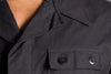DDR East German Black Cotton Canvas Tanker's Utility Style Button-up Shirt - Top Rank Vintage