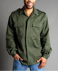 1990s Belgian Army 100 % Cotton Olive Drab Utility Field Shirt - Top Rank Vintage