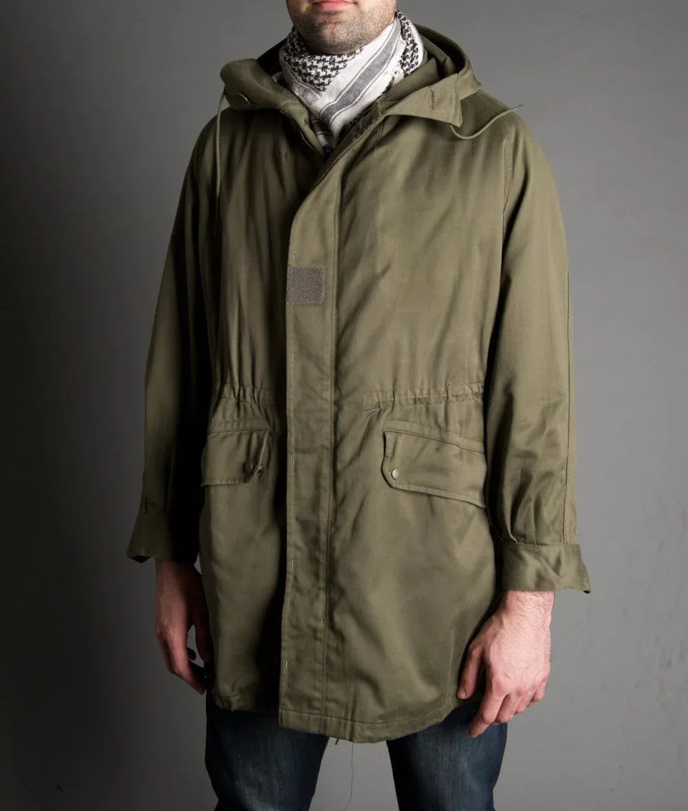 M64 Satin 300 French Armee De Terre Army Green Hooded Parka