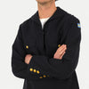 Swedish Navy Brass Button Middy Jumper Shirt