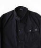 DDR East German Black Cotton Canvas Tanker's Utility Style Button-up Shirt - Top Rank Vintage