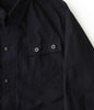 DDR East German Black Cotton Canvas Tanker's Utility Style Button-up Shirt - Top Rank Vintage