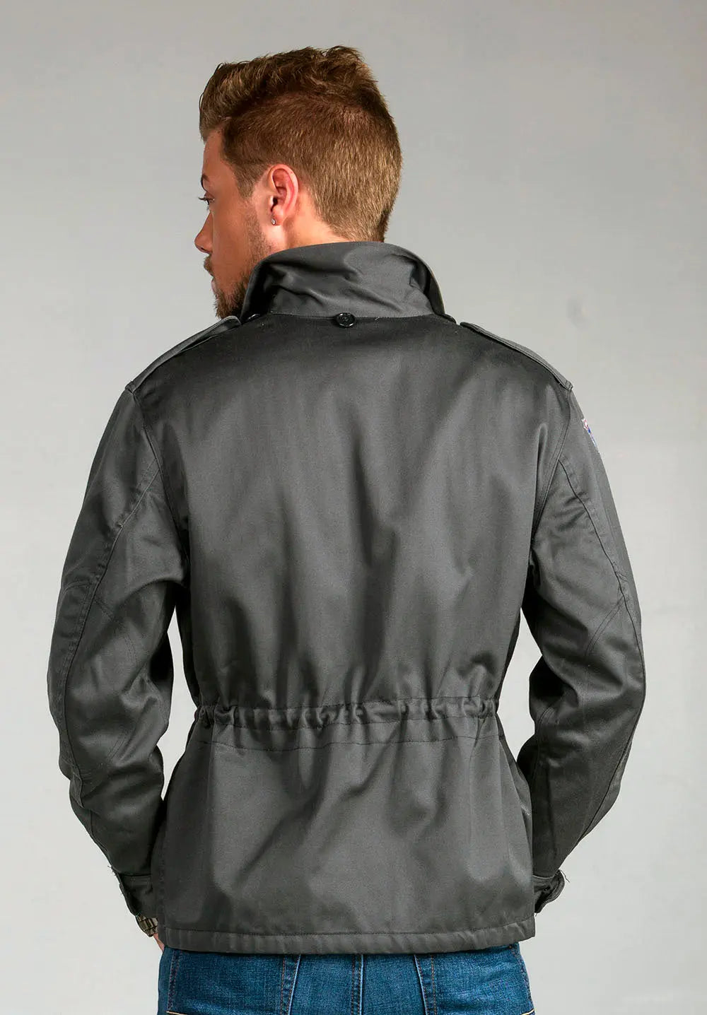 Grey combat jacket discount