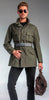 WWII Era 6-Pocket Wool Battle Field Jacket with Swedish Design and Pewter Buttons.