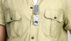 Khaki Safari Style Shirt - Top Rank Vintage