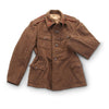 Brown Wool Military Style Jacket / Blazer - Top Rank Vintage