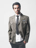 Gray Officer Military Style Blazer