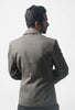 Gray Officer Military Style Blazer - Top Rank Vintage