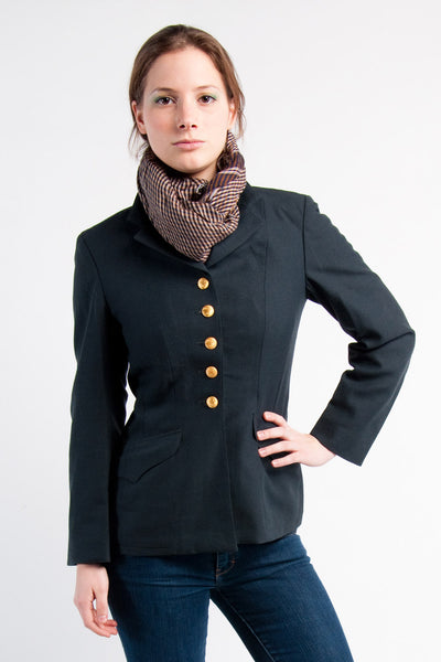 Blue-Gray Women's Blazer - Top Rank Vintage