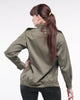 Ladies Army Green Vertical Pocket F2 Jacket - Top Rank Vintage