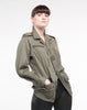Ladies Army Green Vertical Pocket F2 Jacket - Top Rank Vintage