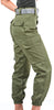 Ladies High Waist Olive Green Military Style Cargos - Top Rank Vintage