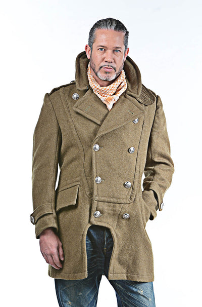 Redesigned Hellenic Army Brown Greatcoat