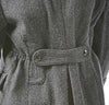 Redesigned Charcoal Hooded Overcoat - Top Rank Vintage