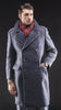 Blue Gray Air Force Officer Ovecoat - Top Rank Vintage