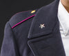 Star Collar Black Police Overcoat
