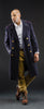 Star Collar Black Police Overcoat - Top Rank Vintage