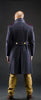 Star Collar Black Police Overcoat