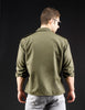 Classic Vintage Style Olive Military Shirt - Top Rank Vintage