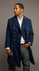 Double Cuffed Royal Blue Overcoat - Top Rank Vintage