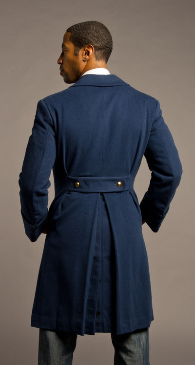 Double Cuffed Royal Blue Overcoat