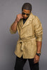 Khaki Safari Style Jacket