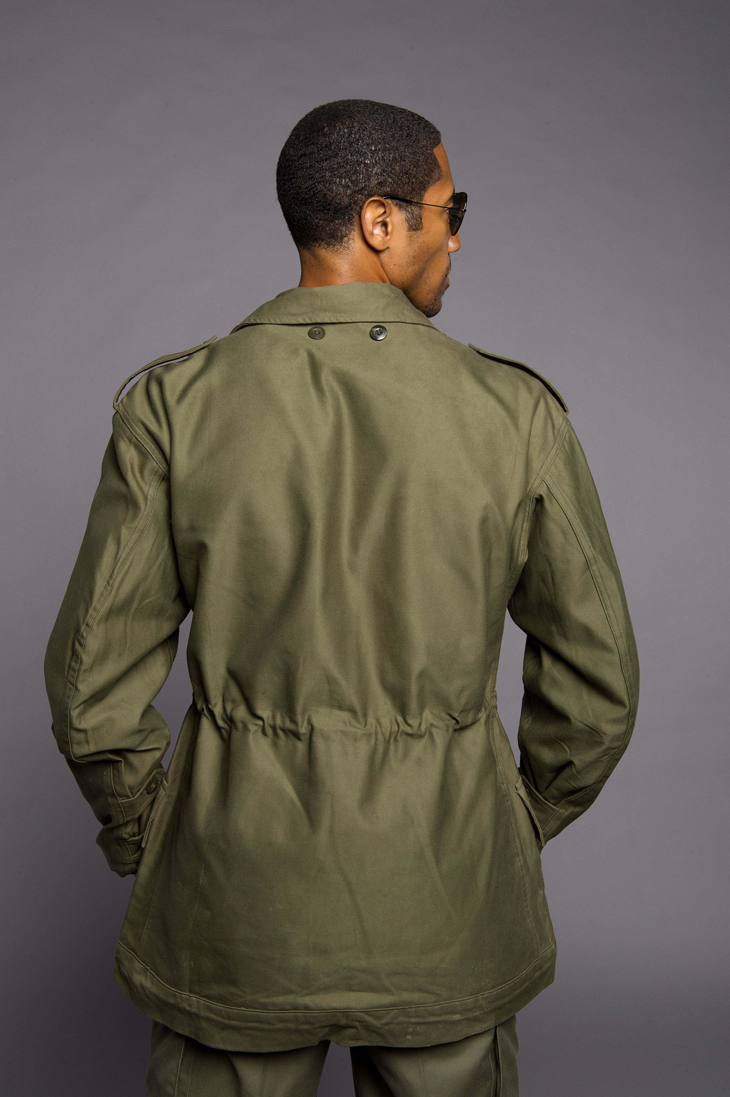 Slant Pocket Army Field Jacket - Classic NATO 1980s Olive Green