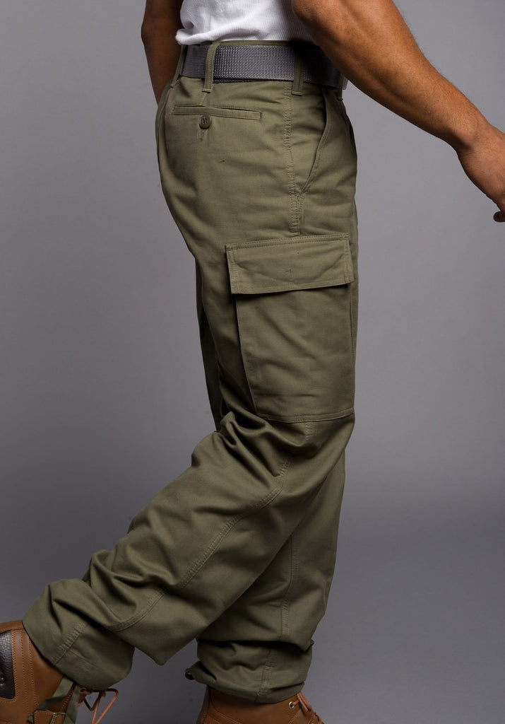 Buy Men's Hiking Cargo Work Pants, 8 Pockets, Relax Fit Casual Army Combat Trousers  Army Green 36 Online at desertcartINDIA