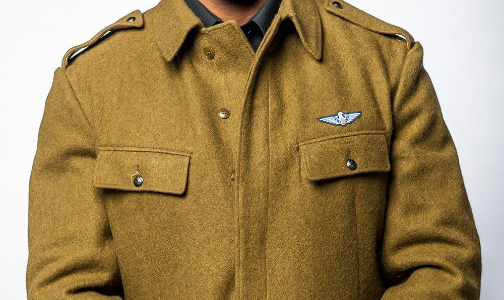 Soviet Style Romanian Vintage Khaki Wool Jacket - Unique 70s-80s