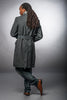 Blue Gray Gabardine Belted Trench Coat - Top Rank Vintage