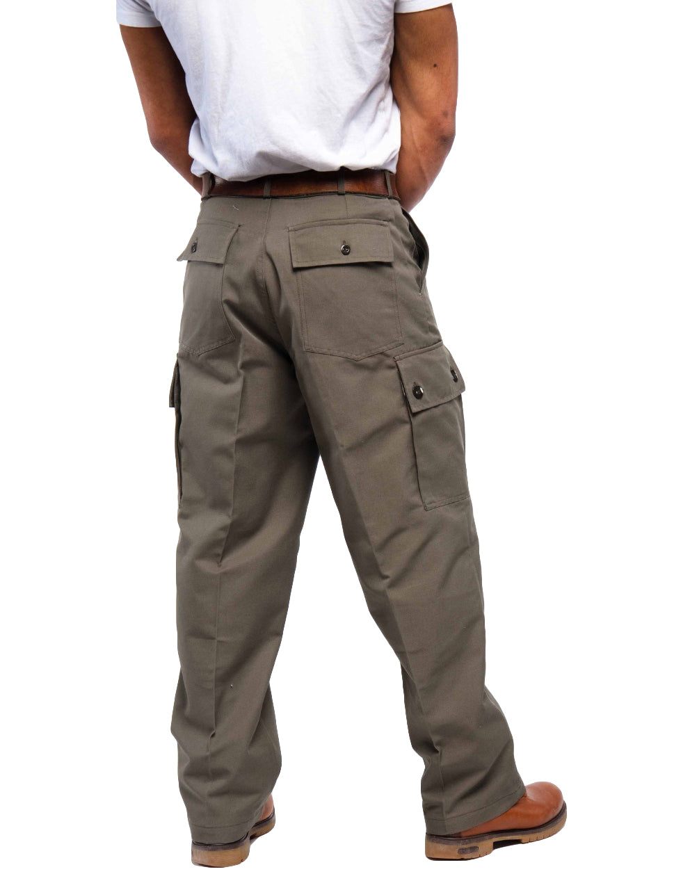 Solid Drawstring Large Pocket Cargo Pants – AROLORA