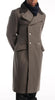 Black Collar Gray Overcoat - Top Rank Vintage