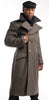 Black Collar Gray Overcoat