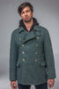 Post WWII Army Wool Grey Blue Overcoat - Top Rank Vintage