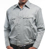 Gray Cropped Button-up Shirt - Top Rank Vintage
