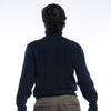 Navy  Wool Turtle Neck Sweater - Top Rank Vintage