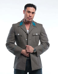 DDR East German Air Force Gray Wool 4 Pocket Jacket