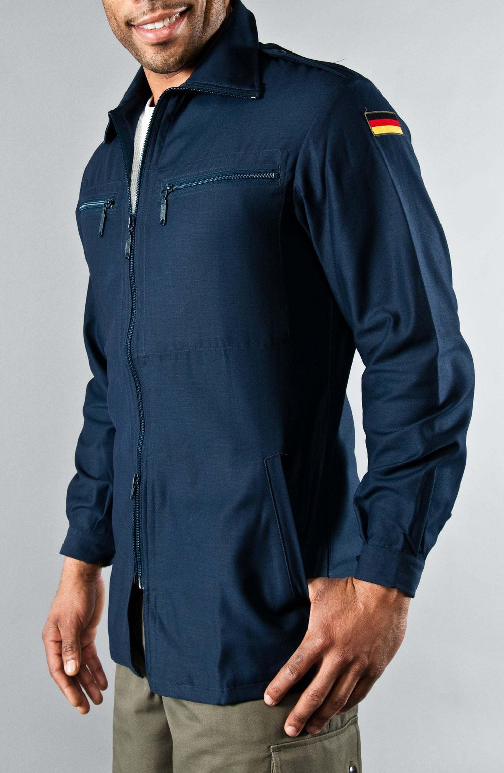 West German 1980s Marine Navy Deck Zip-up Jacket